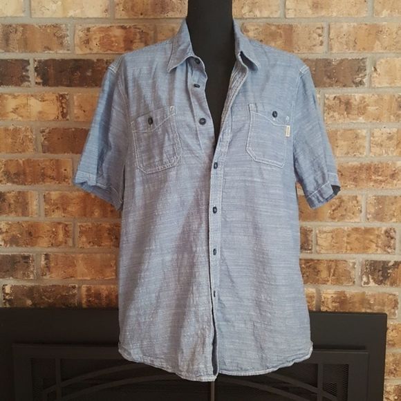 Woolrich Blue Button Down Shirt - Picture 1 of 8